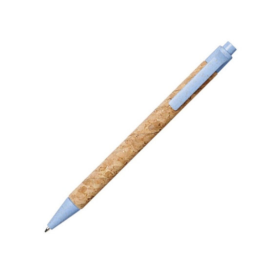 Шариковая ручка Midar из пробки и пшеничной соломы, cиний