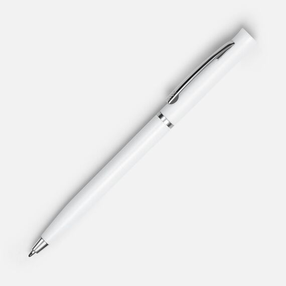 Ручка шариковая Euro Chrome, белая